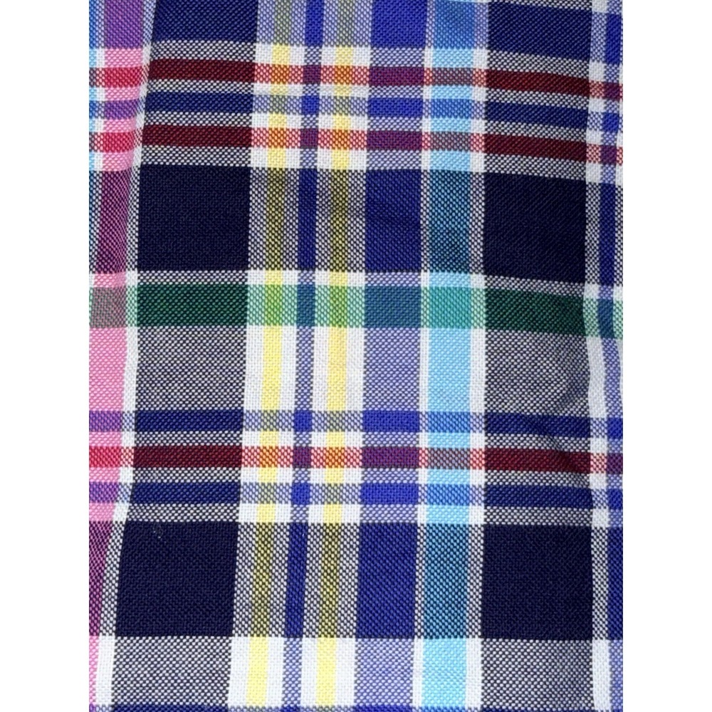 Brancaccio Plaid Shirt Mens Slim‎ Fit Long Sleeve - Picture 11 of 11
